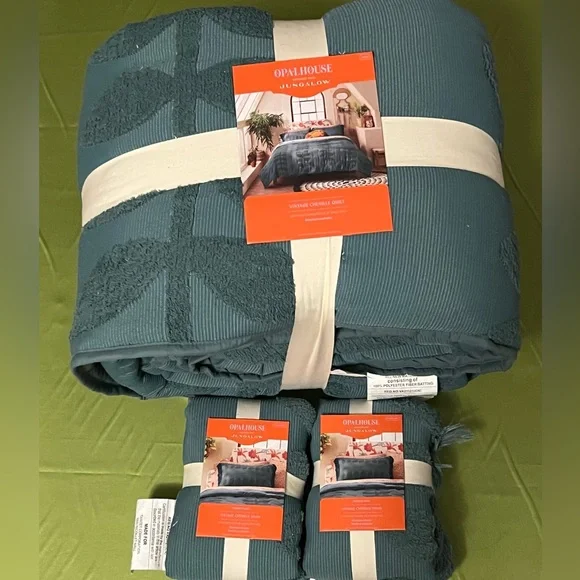 Chenille Sunset & Vine Quilt & 2 Shams from Opalhouse with Jungalow - Picture 6 of 6